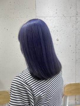 アジールヘア 北千住駅西口店(agir hair) ブルーラベンダーカラー ラベンダーカラー 寒色カラー