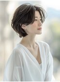 ☆オリーブグレーココアベージュ小顔クラゲヘアー/黒髪/髪質改善