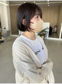 内巻きボブ/近鉄奈良/ショートボブ/奈良/学割/オリーブ/顔まわり