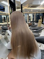 ラピス 渋谷本店(Lapis) ミルクティーベージュ/ハイトーン/髪質改善/ストレートスタイル