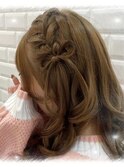 リボン付き！サイド編み込み♪_ユウ