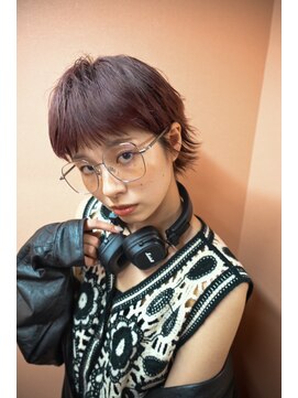 キジ(KIJI) マッシュウルフ/ショート/ショートバング/レッド/レッドブラウン