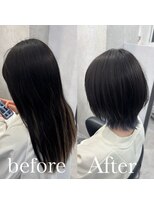 ヘアサロン ドットプラス 町田店(dot. plus)&nbsp;クラゲヘアー/小顔に見せるヘア/ココアベージュ/町田