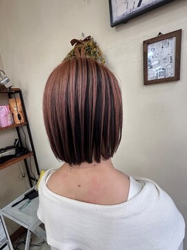 小顔　アンブレラカラー/ショート