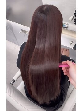 ◇ 染めるだけ髪質改善 × ボルドーブラウン ◇
