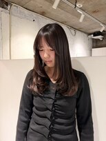 ヨーク(YOKE)&nbsp;【YOKE】ロングレイヤーたぷんとレイヤーパープルブラウン