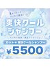 【夏季限定!】カット+爽快クールシャンプー ¥5500