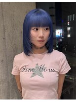 エノア 東京(ENORE) ブルーカラー/ボブ/ブリーチ2回