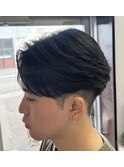 曲がる縮毛矯正センターパート