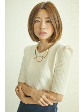 ディフィーノ 青山(DIFINO) 『外国人風』×『シンプルボブ』×『ヌーディーベージュ』