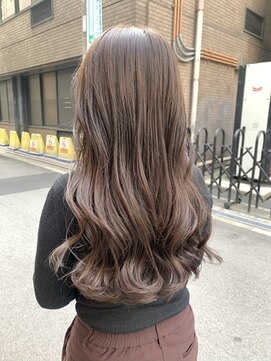 ミルクティーブラウン ブリーチなし イルミナカラー L ギフヘアー 梅田茶屋町店 Gif Hair のヘアカタログ ホットペッパービューティー