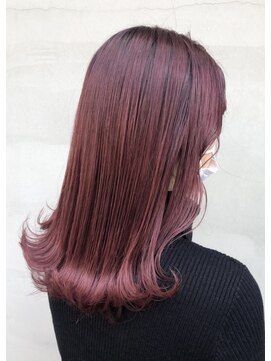 ヘアー アイス ルーチェ(HAIR ICI LUCE) ブリーチ☆チェリーレッド 担当中西