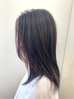 アメイジングヘアー 千歳店(AMAZING HAIR) ラベンダーグレー/ロングレイヤー/ストレート/髪質改善