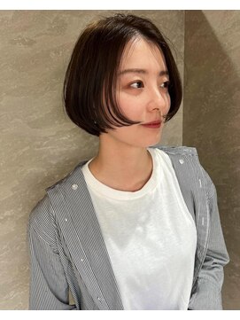 フラッグ ヘアー 天神西通り店(Flag HAIR) ショートボブ☆前上がりショート☆イルミナカラー