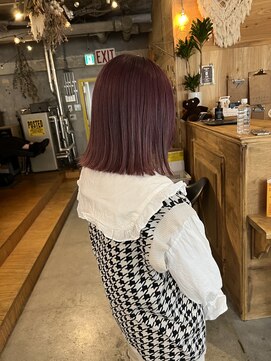 ウィークエンド(WEEKEND) 切りっぱなしピンク【ダブルカラートリートメント20000円】