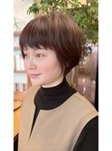 大人可愛いショートボブ