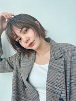 グリードヘアー セルフィッシュ(GREED hair SELFISH) 20代30代大人かわいいチョコレートカラーレイヤーショートボブ 