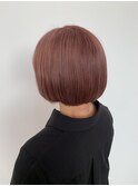 【breach color/pink/bob/丸みボブ/トリートメント】