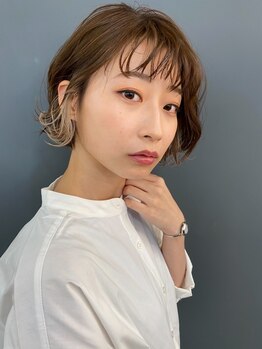 ニューモヘアー 立川(Pneumo hair)の写真/透明感ルフレ/アディクシーカラーでクリアなツヤ髪★ハイライトでより柔らかいカラー◎