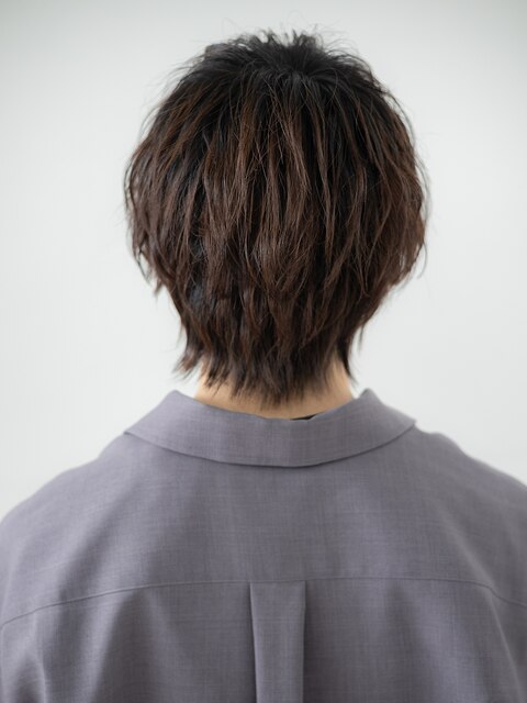 前髪パーマで簡単スタイリングのモテ束感ショートa新所沢