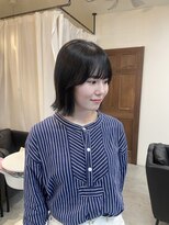 スイート ヘアデザイン(Suite HAIR DESIGN)&nbsp;外ハネボブ、サイドバング大人ボブカラー