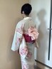 【夏限定】浴衣着付け＋ヘアセット　6600円
