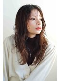 ゆるふわコテ巻きロング