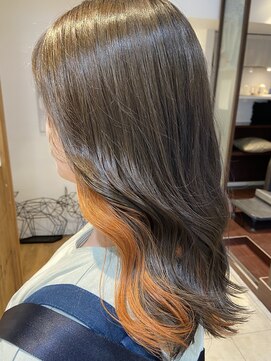 ネオリーブニコ 大井町店(Neolive Nico) ブリーチ1回～オレンジインナーカラー