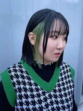 スタイル 成城学園前(STYLE) グリーンインナーカラー