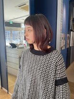 コワファースト 大分(COIFF1RST)&nbsp;前髪短めミディアムウルフ