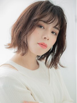 モッズヘア 越谷(mod's hair) 斜めバングくせ毛風ウルフカット外ハネロブh3越谷20代30代40代