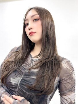 アースオーセンティック 大分下郡店(EARTH Authentic) ハイレイヤー/ロングレイヤー/アッシュブラウン/ロングウルフ