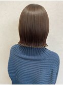 美髪＊ツヤ感オリーブベージュ＊外ハネボブ＊Zina札幌大通