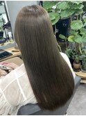 ☆透明感オリーブグレージュ髪質改善レイヤーカットブリーチなし