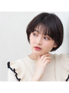 モンド ヘアクリエーション 下荒田店(monde hair creation) 【monde】丸みショート×美シルエット×ヘーゼルブラウン