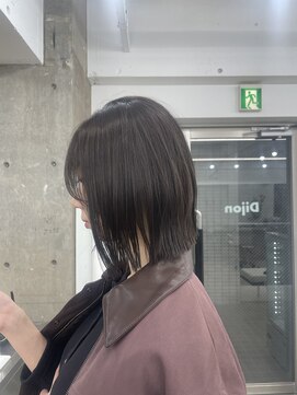 ディジョン 自由ヶ丘(Dijon) 韓国顔まわりレイヤーカットグレージュオリーブベージュブラウン
