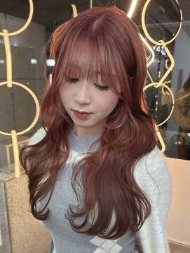 ラ キング(LA KING) 着物ヘア/大人ガーリー/ボルドーカラー/似合わせカット/名古屋栄