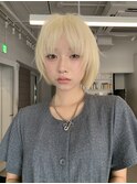 着物ヘア/大人ガーリー/ダークアッシュ/似合わせカット/原宿