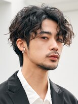 テン 心斎橋(tenn.)&nbsp;フェザーショートフェザーパーマニュアンスパーマショートヘア