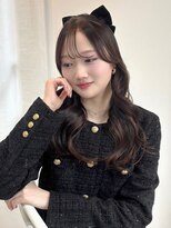 アンニュ(annuy)&nbsp;ヘアアレンジ 髪質改善 シースルーバング アッシュブラウン 美髪
