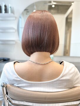 キュア 池袋(CURE) 10トーンブリーチなしピンクベージュ × 髪質改善 #006