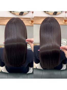 マーレン(MaRlen)の写真/【天満橋/髪質改善/縮毛矯正】くせ毛・うねりを抑えて扱いやすい艶髪へ