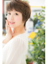 ヘアメイク リボン 秦野店(Ribbon) パーマでクセ毛風ふんわりショート