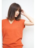 大人可愛いミディアムヘア