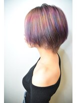 アグ ヘアー カイラ 白河店(Agu hair kaila)&nbsp;【st. 大森】プリズムカラー × くびれショート☆