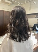 ＊コテ巻き髪風デジタルパーマ！ゆるふわウェーブパーマロング