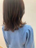 フロート 小阪店(float) モカブラウン_マロンベージュ Aラインボブ かきあげ