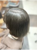 黒染め近くまでの色目だけでのトーンダウン