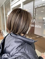 アッシュ アーティスティック スタジオ オブ ヘア(Ash artistic studio of hair)&nbsp;ボブ×ハイライト
