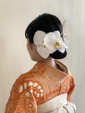 ピエドプールポッシュ(PiED DE POULE POCHE) 着物に合う和アレンジメント